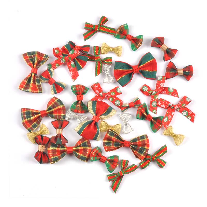 Christmas Bowknot Flower Hair Clip & DIY Gift Box Decoration