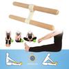 Stretching Strap Portable Beechwood Handles for Gymnastics Training Home Gym
