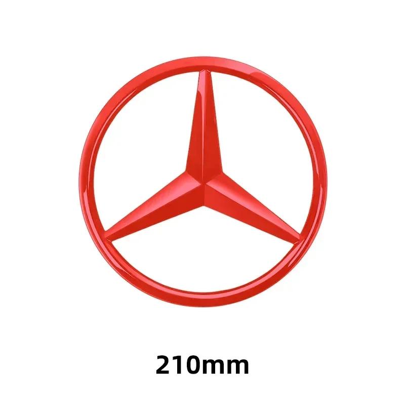 Car Sticker 1pcs 188mm 210mm ABS Car Front Grille Badge Decal Cover Emblem For Mercedes Benz A/B/C/E/S Class GLA CLA GLE GLK CLK