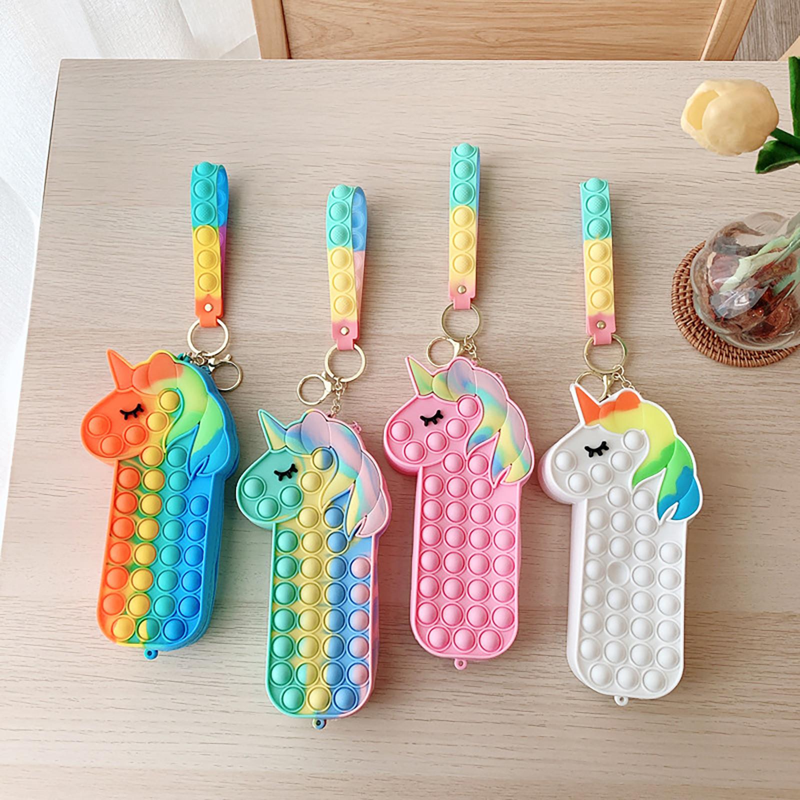 

Push Bubble Сенсорные игрушки Мини-кошелек Детская сумка Силиконовый кошелек для монет