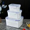 9Pcs/set Household Transparent Plastic Fresh-keeping Box, Kitchen Sealed Drain Sealed Fresh-keeping Box, Storage Box