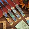 1pcs Oil Painting Metal Hollowed Out Bookmark Famous Painting Student Creative Commemorative Gift Tassel Bookmark