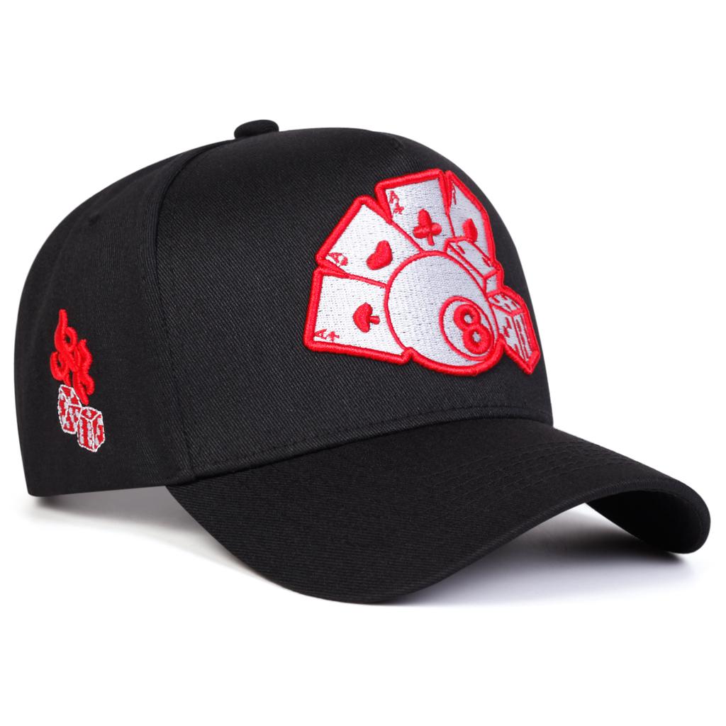 Unisex Poker Embroidery Baseball Caps Spring and Autumn Outdoor Adjustable Casual Hats Sunscreen Hat Sports Cap