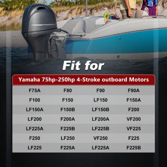 1x Thermostat for Yamaha 75hp-250hp 4-Stroke Outboard Motors 7F-12411-01-00