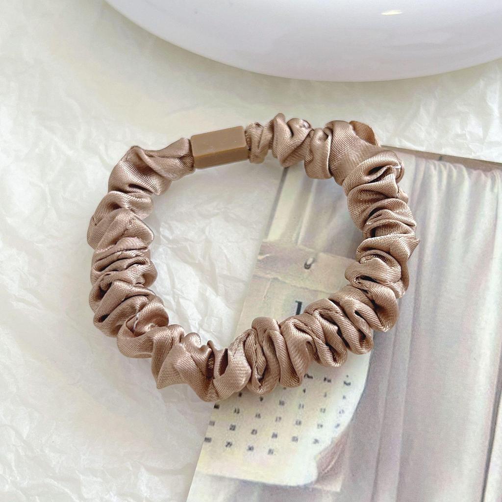 Koreańska gumka do włosów o wysokiej elastyczności: Cienka, Prosta, Płaska Konstrukcja Klamry