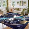 Tottenham Hotspur Design Crystal Velvet Rug Soft Decorative Mat for Bedroom Entrance