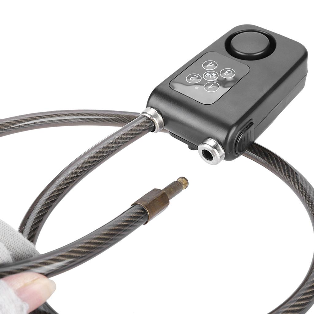 110dB Smart Waterproof Password Bicycle Lock Anti theft Alarm Lock Batteries Not Included