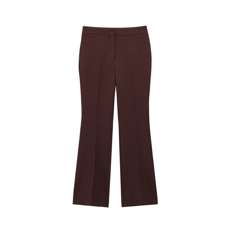 

Za Export New Arrival Women s Clothing ZR Fashion Style Fashion Series Belt round Neck Vest Jacket Pants 9300525 Brown Pants [Upgraded Version]] XS