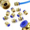 Set Of Threaded Pneumatic Quick Connectors 14 8Mm 10 Pcs