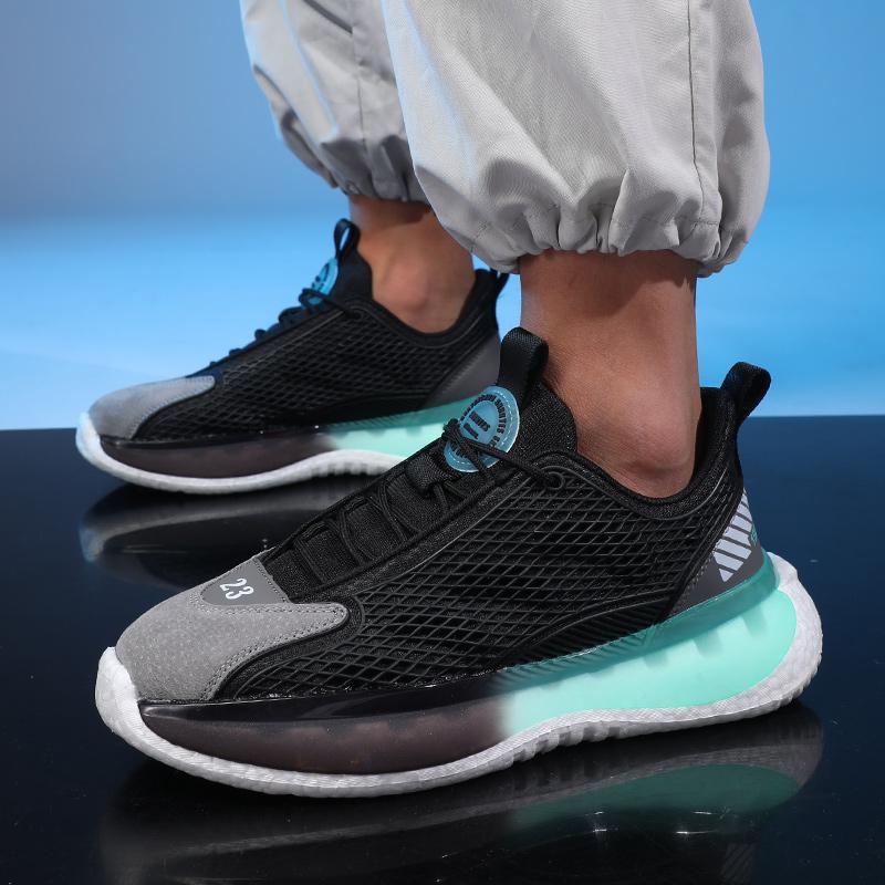 New Men'S Casual Air Cushion Running Shoes Lightweight Mesh Casual Shoes Anti-Slip Shock Absorbing Sports Shoe