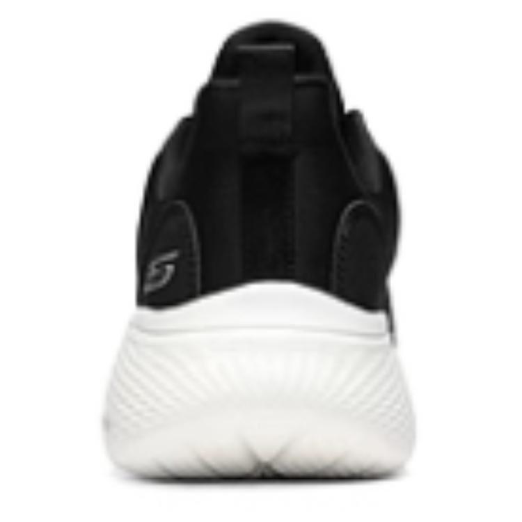 Skechers Нескользящие дышащие низкие кроссовки для бега женские кроссовки Черный Белый 117551-BLK