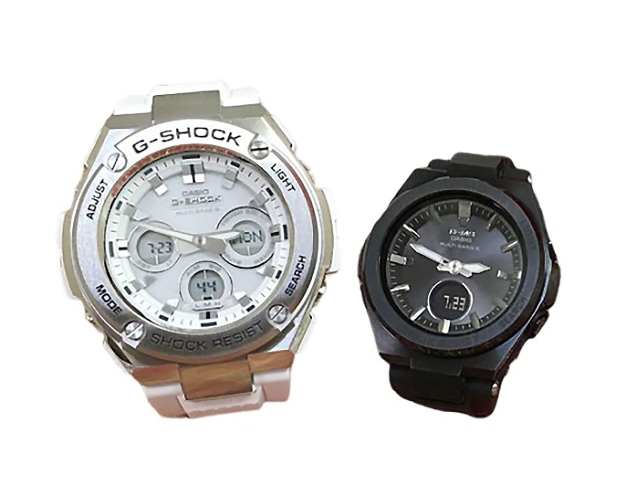 

[Casio] CASIO Pair Watch G-SHOCK G-Shock BABY-G Baby G Ana-Digi Radio Solar Genuine Pair Case Set of 2 GST-W310-7AJF MSG-W200G-1A2JF Watch