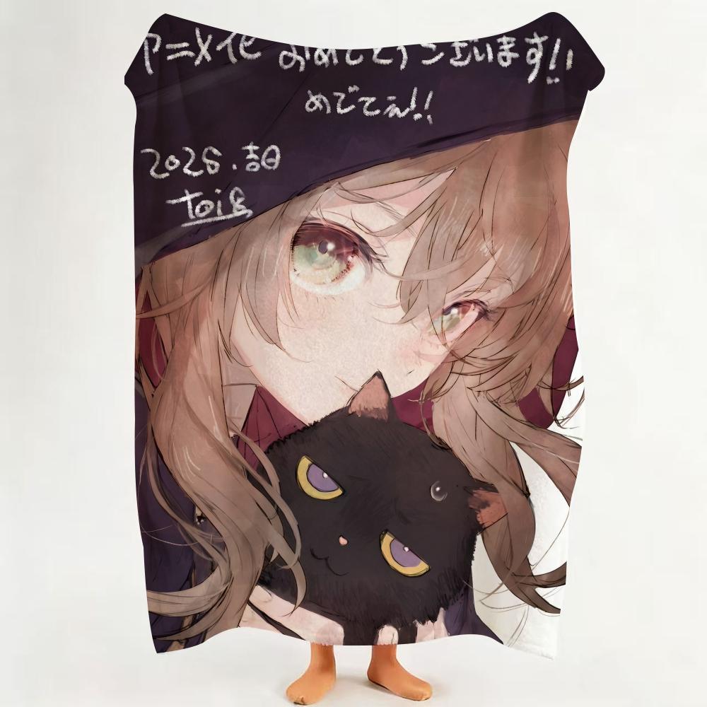 Anime M Medalist Throw Flannel Throw Blanket Suitable for Sofa Living Room Bedroom