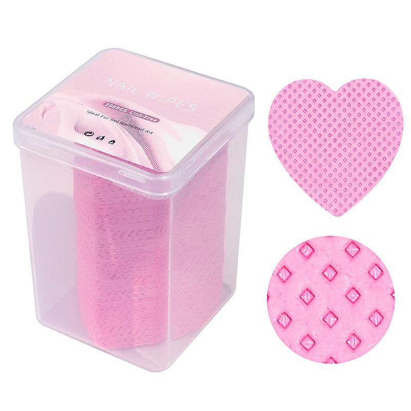 200pc Gel Nail Polish Remover Wipes Cleaner Manicure Nail Remover Lint-Free Cotton Wipes Cleaner Paper Pad Makeup Tool