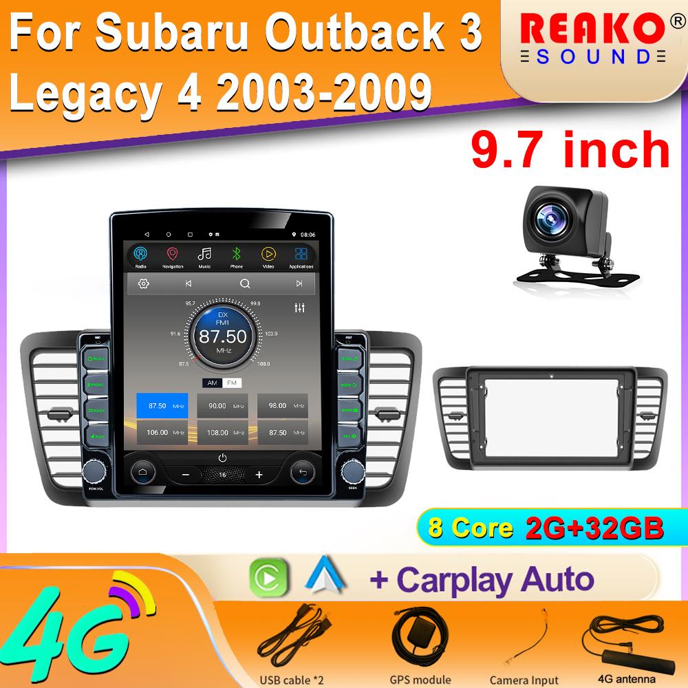 

9,7-дюймовый вертикальный экран Tesla Android автомобильное радио для Subaru Outback 3 Legacy 4 2003-2009 GPS навигация мультимедийный плеер 8 core 2GB+32GB