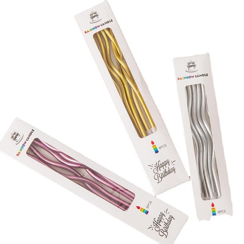 Ins Feng Birthday Candle Card Insert Digital Candle Photography Props Dessert Table Cake Decoration Photo