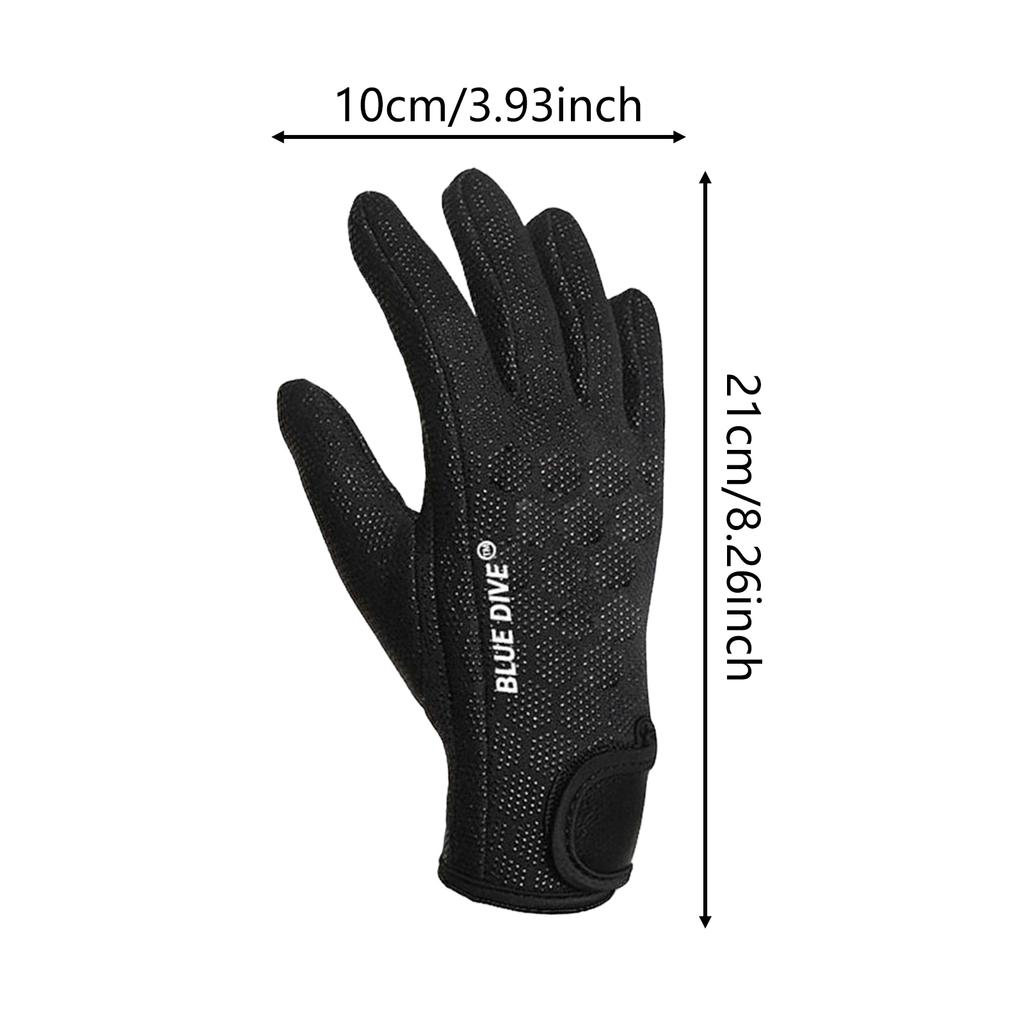 1.5mm Neoprene Diving Gloves Anti Slip Warm Waterproof for Surfing Swimming Snorkeling Paddle Board Winter Sports