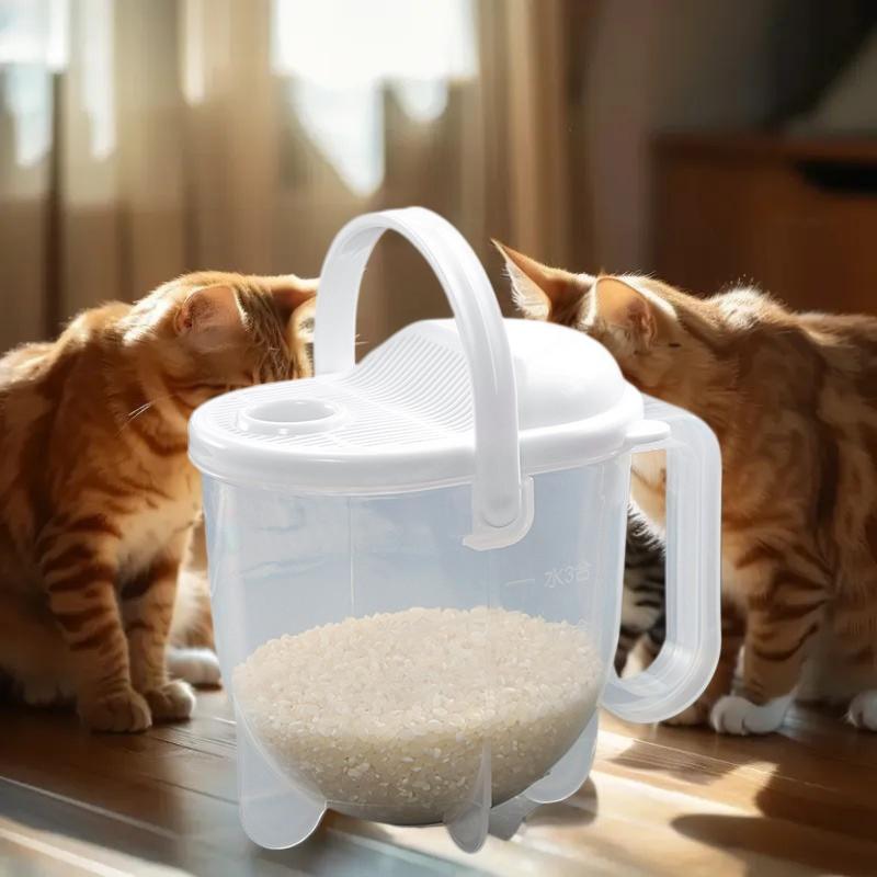 Portable Rice Strainer With Handle Rice Wash Strainer Bowl With Lid Convenient Multifunctional Kitchen Items For Grain Beans
