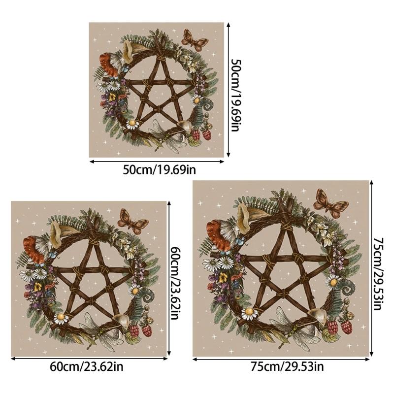 Star Pattern Tarot Card Tablecloth Altars Cloth Altars Cloth Divinations Card Table Cloth Tapestry Easy to Use