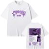 2026 Anime Chainsaw Man Reze Magliette Grafiche Double Sided Uomo Donna Moda Casual Morbido Cotone Maglietta Top Unisex Regalo per Appassionati di Manga