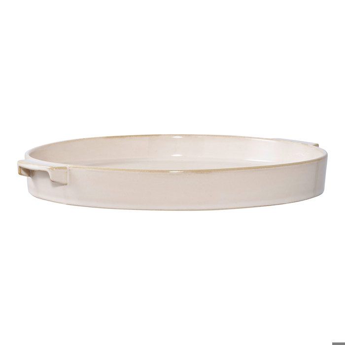 Plateau céramique blanc Ø 37 cm