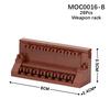 MOC Weapon Rack Bricks WW2 Gun War Military Sniper Rifle Compatible Figure Building Blocks Friends Gift Toys For Children Adults
