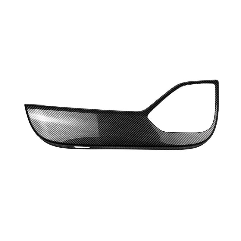 L60 Car Door Kick Mats with Carbon Fiber Texture - Interior Protective Sticker