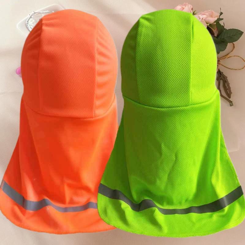 Sun Protection Hard Cap with Cooling Shade Elastic, Wide Brim and Neck Shield for Fishing and Riding