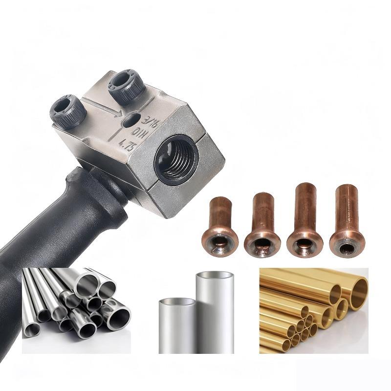 Herramienta de Doble Abocardado de 3/16 pulg. Herramienta Manual de Metal de Doble Abocardado para Línea de Freno de Motocicleta Automotriz Camión