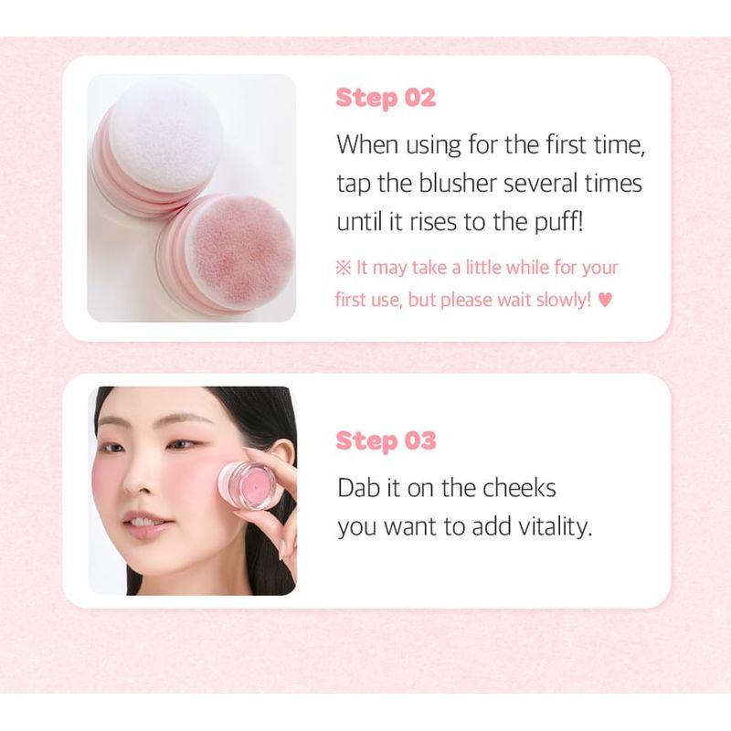 CORINGCO - Macaron Puff Blusher - 3 Colors