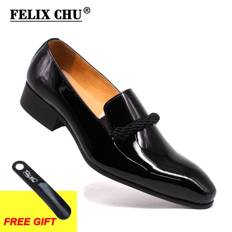 

Men s Size 7-13 Dress Shoes Black Patent Leather Loafers Pointed Toe Luxury Formal Shoes for Party Wedding US 13