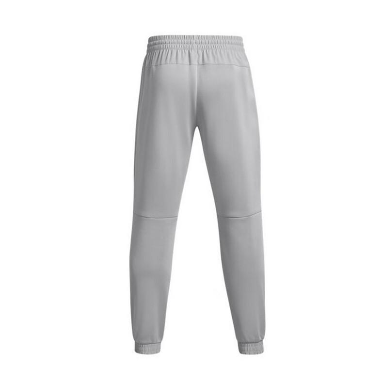 Under Armour Essential Swacket Pant Solid Color Drawstring Cuffed Knit Sports Pants Men Pants Gray 1382287-011