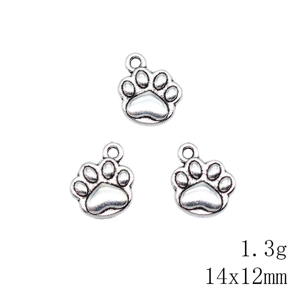 Back To School Charms Italian Bracelet Dog Paw Bear Paw Charms Pendant Clearance Sale Items Pendant Set