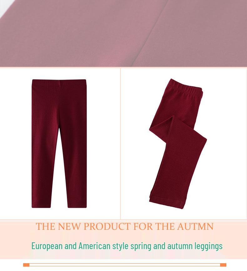 Multicolor Girls' Long Leggings - Autumn Collection Available