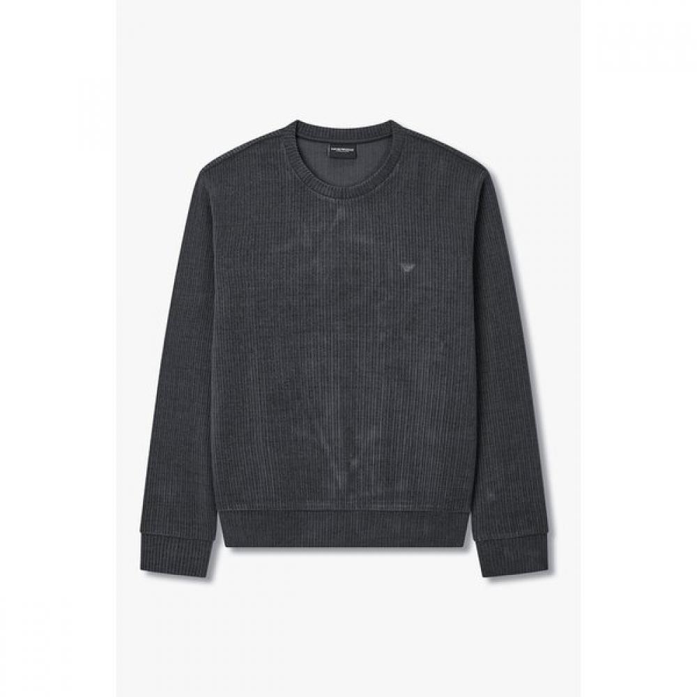 Emporio Armani Мужская вельветовая толстовка с круглым вырезом для отдыха 0815336026 M(100)