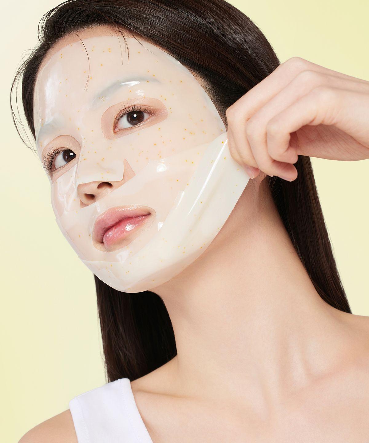 [3-Pack] Choose 1 of 2 Gel Masks (Green Tangerine / Houttuynia Cordata) green tangerines