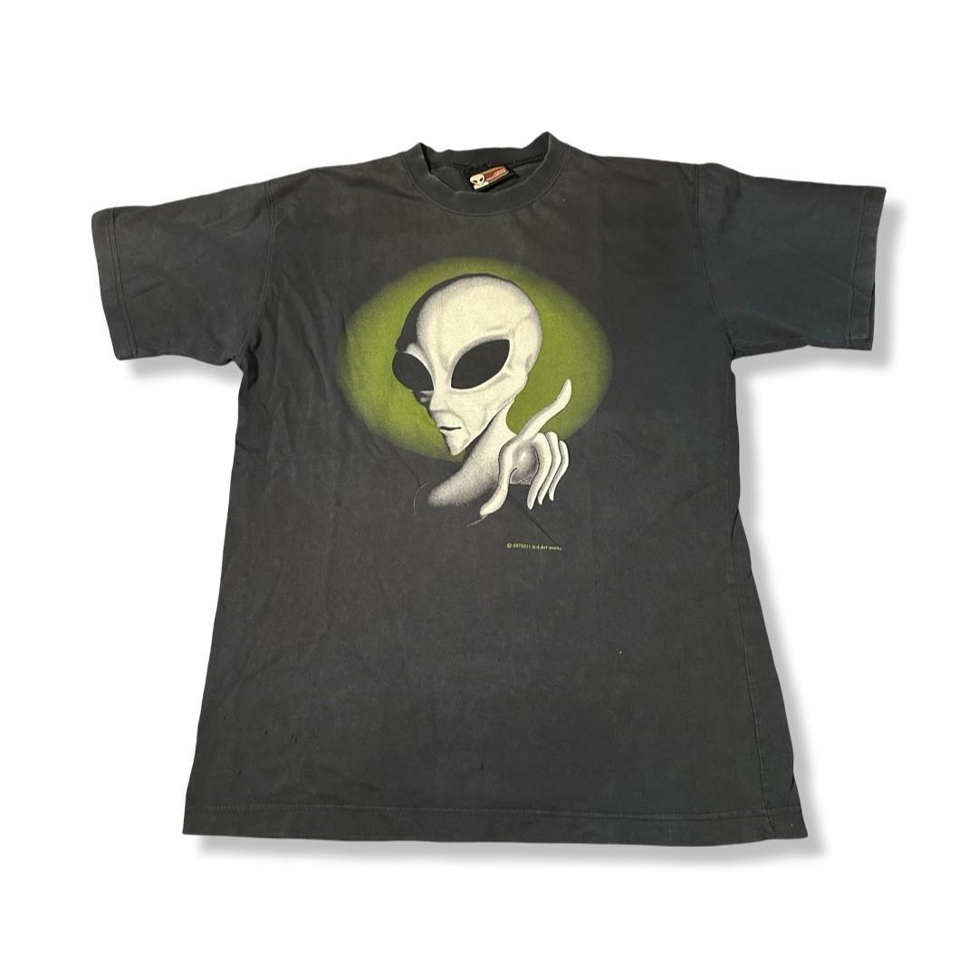 Vintage Y2K Alien Workshop T- Logo Skateboard Faded S4 Artwork Tee Size L Unisex T-Shirt S