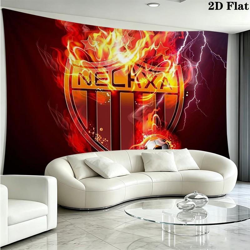 Necaxa Fc Wall Tapestry Aesthetic Wall Hanging Printed Fabric Blanket Decorative Tapestries for Bedroom Living Room Home Decor