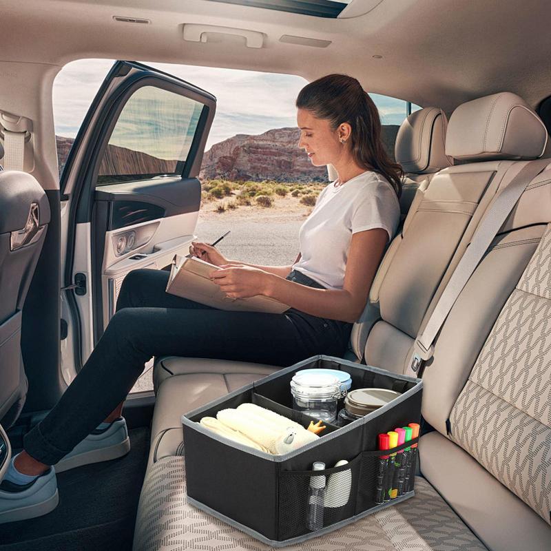 Pudełko do przechowywania wnętrza samochodu Składana wodoodporna torba do przechowywania Przenośne akcesoria samochodowe Oszczędzający miejsce organizer samochodowy z przegródkami