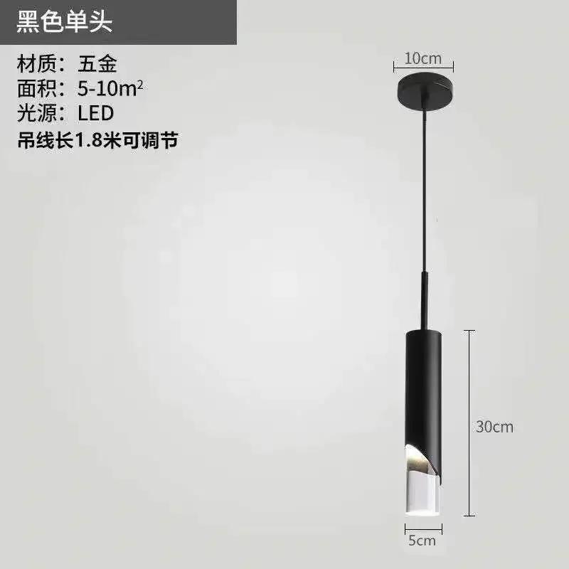 LED Pendant Light Gold Black Dimmable Chandelier Dining LED Ceiling Hanging Lamps Home Room Decor Indoor Lighting 7W10W 90V~220V