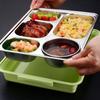 Leakproof Stainless Steel Lunch Box Microwavable Food Grade Insulated Lunch Box Multi-Grid with Cutlery Food Container