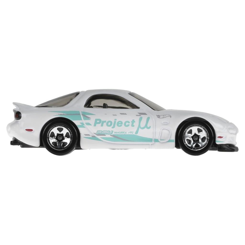 Hot Wheels Basic Car '95 Mazda RX-7 Vehicle Toy, White, HXR10, Ages 3 and Up