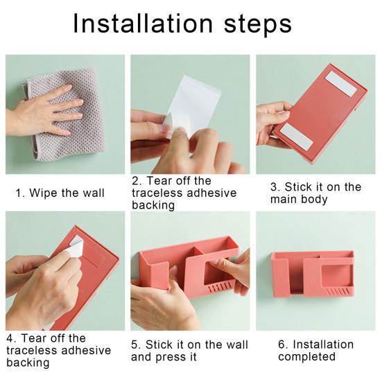 Support de télécommande mural, Anti-poussière, ABS, gain de place, boîtier de télécommande pour la maison