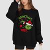 Women's Fashion Long Sleeve Print Round Neck Loose Pullover Sweater Top