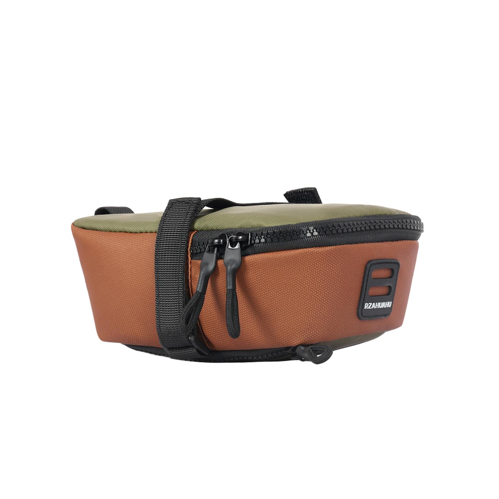 

Большая вместительная сумка для велосипедного седла, водонепроницаемая расширяемая сумка для заднего сиденья, сумка для велосипеда под сиденьем зелёный