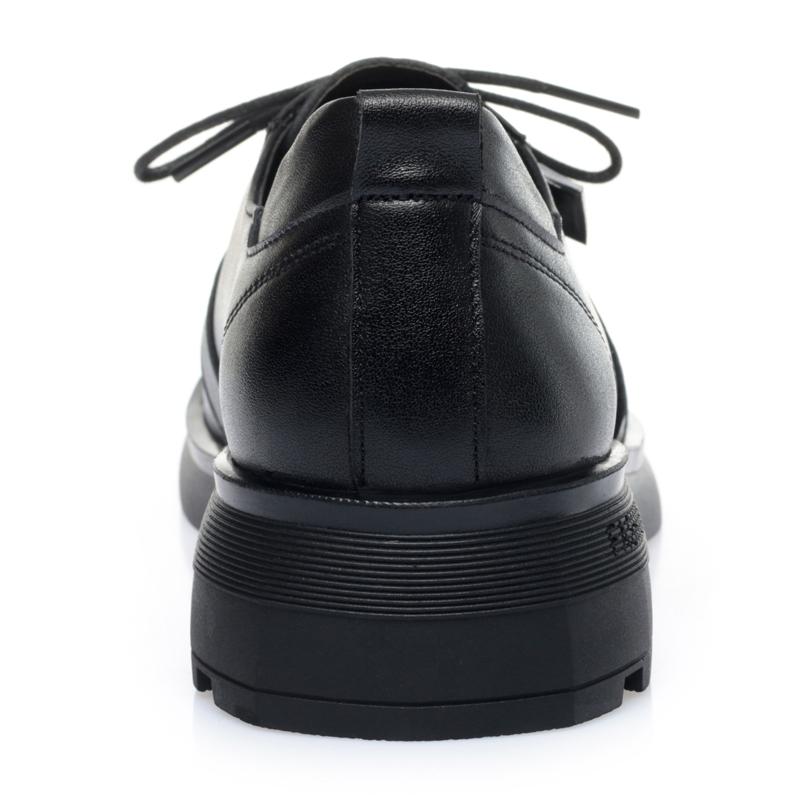 Fashion AIYUQI Women Spring Shoes Wedge 2025 New Casual Lace-up Non-slip Women Shoes Round Toe Genuine Leather Work Shoes Ladies