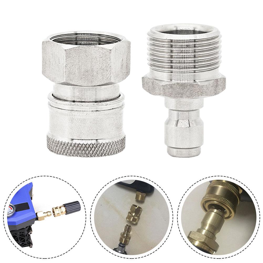 Pressure Washer Quick Connector Stainless Steel Connector Easy Setup