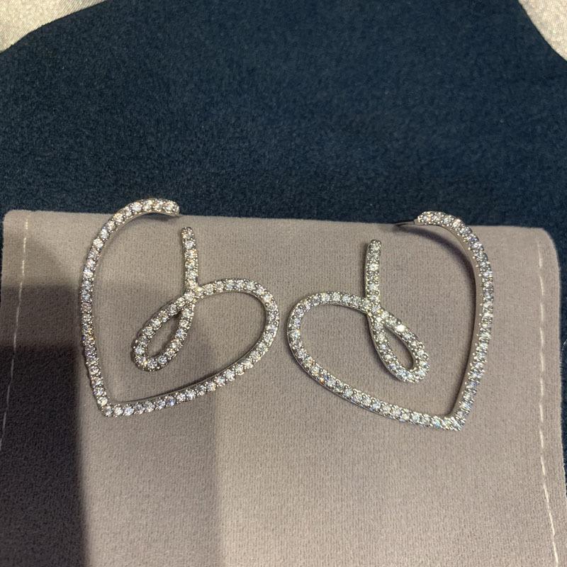 925 Silver Needle Curved Earrings Earrings Temperament Premium Versatile Small C-Shaped Circle Earrings