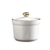 LISM Ceramic 4-inch Double Boiler Stew Pot Set