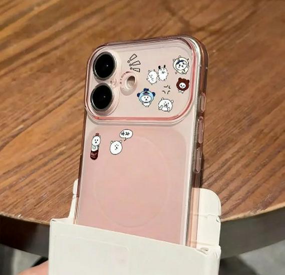 

Self-Deprecating Bear Magnetic Case for Apple 17/17 PRO - 16/15 Cute Bear Design Apple 15